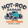 © basws - vintage car, hot rod garage, hotrods car,old school car,