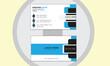 © asgraphicadorn - creative business card  ,horizontal simple clean template vector ,cyan and black color business card layout