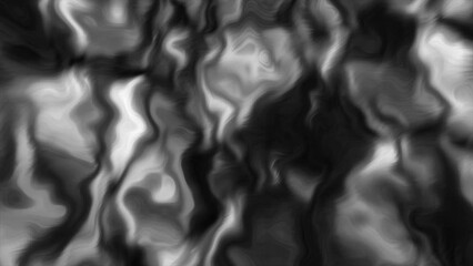 Poster - Grey and pink background made in animation. Motion. Glossy gasoline blots made in 3d format illuminated by light.