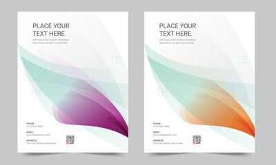 Cover design for annual report and business catalog, magazine, flyer or booklet. Brochure template layout. A4 cover vector EPS-10