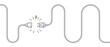 Electric Plug and Socket unplug outline design vector. 404 error background web banner, Electric wire shock, disconnection, loss of connect. Vector 10 eps.
