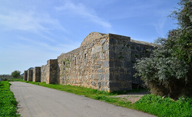 Wall Mural - Kirkgozhan Caravanserai, located in Antalya, Turkey, was built in 1246.