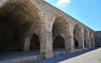 Wall Mural - Kirkgozhan Caravanserai, located in Antalya, Turkey, was built in 1246.