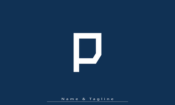 Alphabet letters Initials Monogram logo P