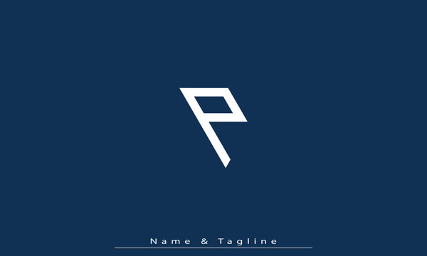 Alphabet letters Initials Monogram logo P