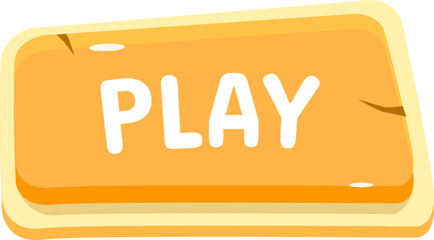 Wall Mural - Play game button ui
