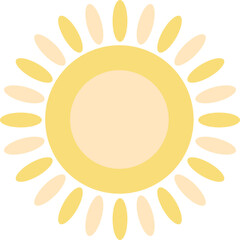 Wall Mural - yellow sun illustration