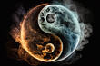 illustration of yin yang.