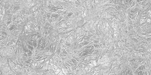 Seamless Frozen Cracked Ice Block Background Texture Transparent Overlay. Icy Winter Or Cool Summer Refreshment Backdrop. Silver Shiny Crumpled Foil Displacement, Bump Or Height Map 3D Rendering.