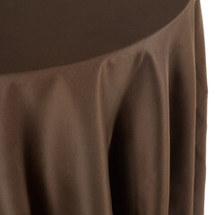 Brown Color Tablecloth Draped