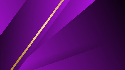 Wall Mural - Modern and simple banner design. Abstract design with geometric shapes trendy purple gradient. Can use for business presentation, poster, template.