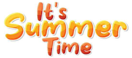 Poster - Its summer time text for banner or poster design