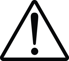 Poster - exclamation mark . warning sign . forbidden icon . attention icon. danger symbol