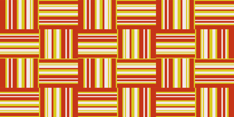 Poster - Orange-yellow braid, alternating. Vector print seamless, for design and pattern making.