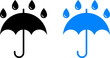 Water resistant icon vector. Waterproof, water vector icon illustration.