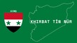 Khirbat Tīn Nūr: Illustration mit dem Ortsnamen der syrischen Stadt Khirbat Tīn Nūr in der Region Ḩimş