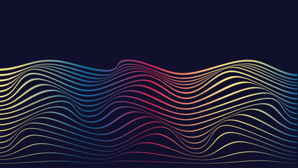 Wall Mural - wave illustration gradient design