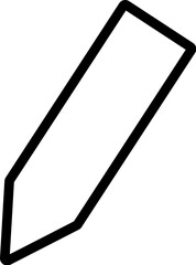 Poster - Drawing Pencil Isolated Line Icon for Web Sites, Apps and Other Resources. Editable stroke. Vector image that can be used in apps, adverts, shops, stores, banners