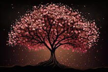 Pink Tree Background