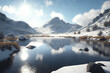 © Game Material Store - 超リアルな雪の世界や雪国系イラスト背景イラスト(AI generated image)