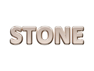 Poster - Stone text effect vector illustration transparent element