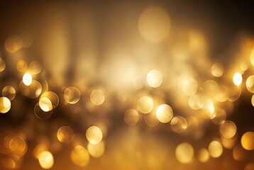 Wall Mural - abstract gold background with blur bokeh light, gold glitter glow magical moment luxury background wallpaper in luxury atmosphere