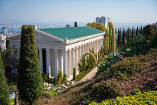 The Archive Building Of Bahai Gardens Complex In Haifa, Israel