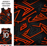 Fototapeta Młodzieżowe - Abstract vector red triangle concept vector jersey pattern template for printing or sublimation sports uniforms football volleyball basketball e-sports cycling and fishing Free Vector.