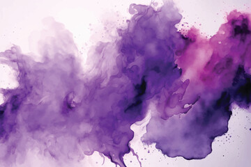 Wall Mural - Abstract purple watercolor background design