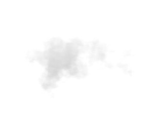 Wall Mural - single white cloud with transparent background