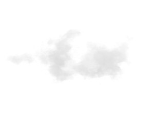 Wall Mural - single white cloud with transparent background