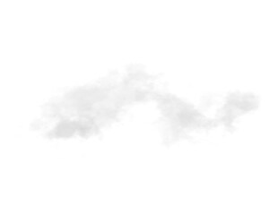Wall Mural - single white cloud with transparent background