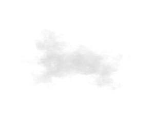 Wall Mural - single white cloud with transparent background
