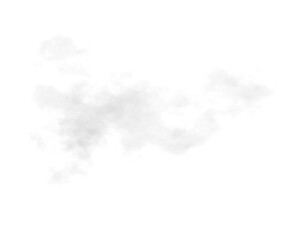 Wall Mural - single white cloud with transparent background