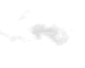 Wall Mural - single white cloud with transparent background