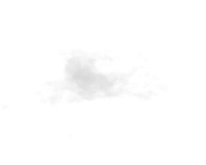 Wall Mural - single white cloud with transparent background