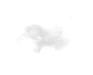 Wall Mural - single white cloud with transparent background
