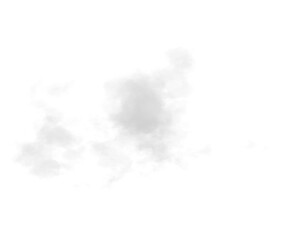 Wall Mural - single white cloud with transparent background