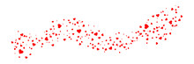 Red Hearts Petals On Transparent Background