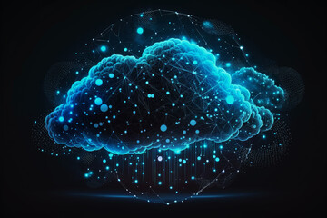 Poster - Global worldwide digital data network line infrastructure concept for worldwide connection technology cloud data telecommunication crypto and blockchain and IoT , 3D illustration.