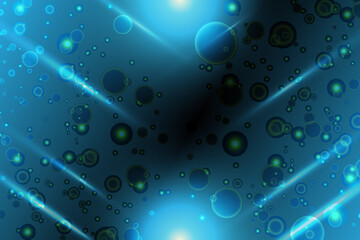 Wall Mural - Shiny abstract design background template. abstract blue gradient background with bubble