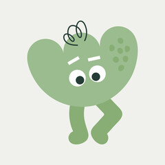 Cartoon character, abstract personage, mascot design, funny avatar, cute icon