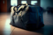 Generative AI, travel trolley bag, airport travel bag before trip, filled trolley bag before business trip