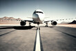 © AI Movie - Plane taxiing on the runway. Made with Generative AI.