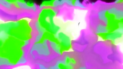 Poster - Art background with watercolor stains. Motion. Slowly blinking blurred multicolored shapes.