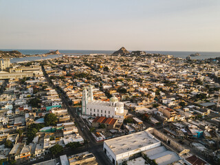 Wall Mural - Aerial view of Mazatlan, Sinaloa, Mexico