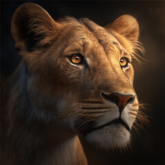 A lioness portrait