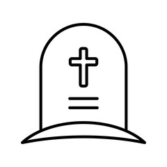 Wall Mural - Tombstone icon. Rip grave icon vector. Stock vector illustration.