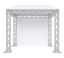 Canvas Print - Outdoor banner with truss system in 3d render