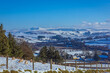 Rural winter landscape in Wales